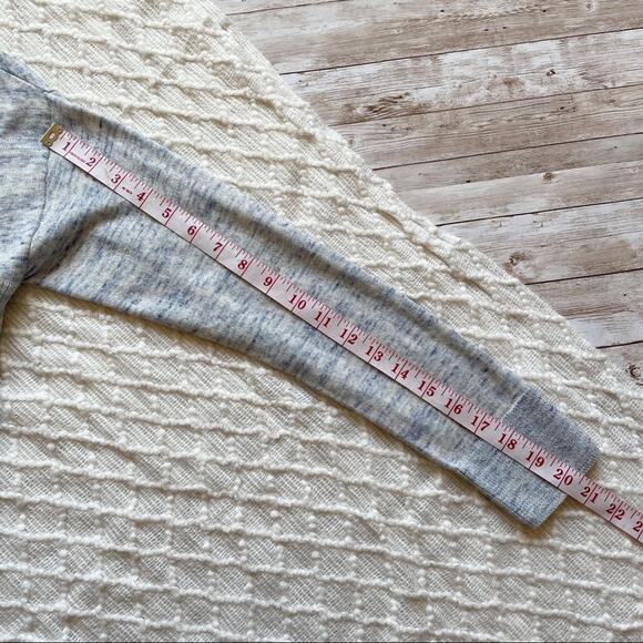 Charter Club Open Front Cardigan Light Blue Chambray Knit Loose Fit Size S New - Picture 10 of 11